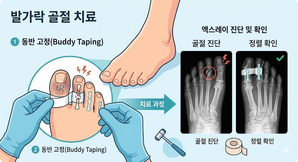 발가락 골절, 방치하면 보행 장애? 올바른 치료법
